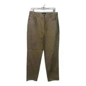 Lauren Ralph Lauren Womens Tan Straight Jeans,‎ Size 12